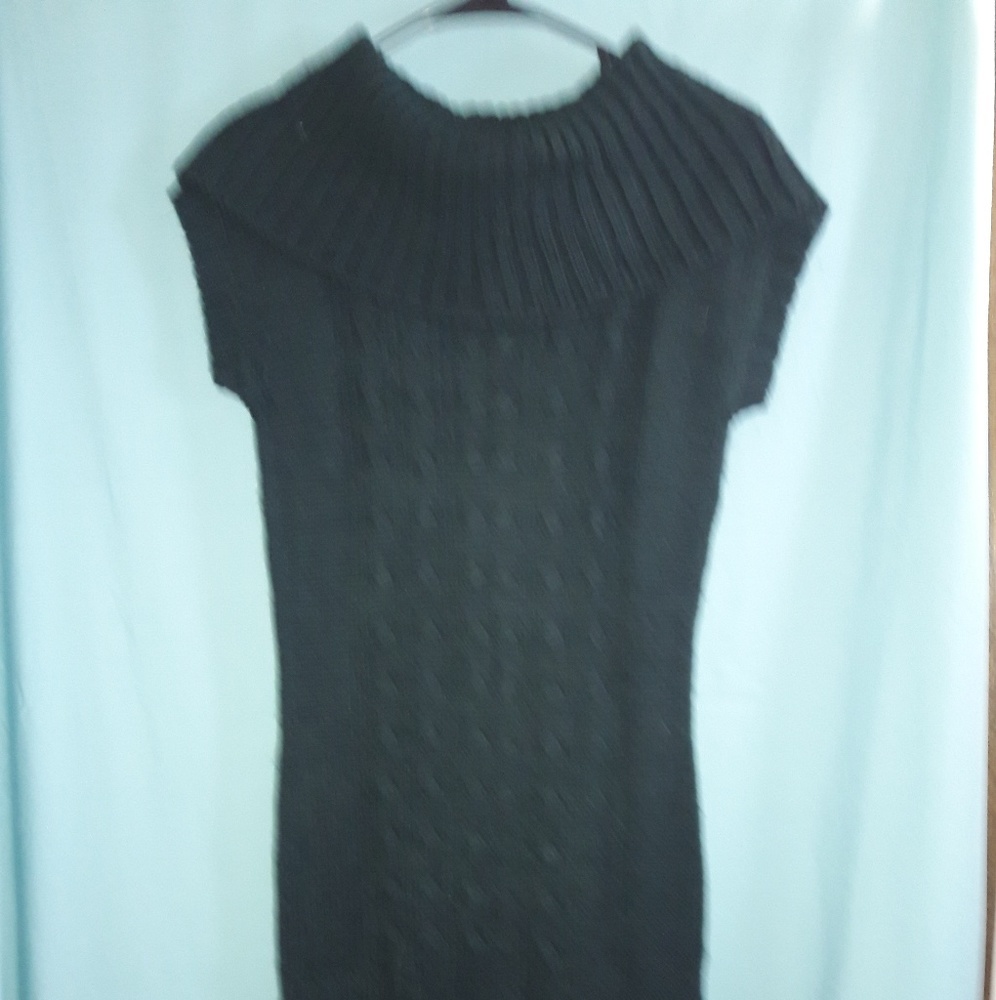 Black sweater dress